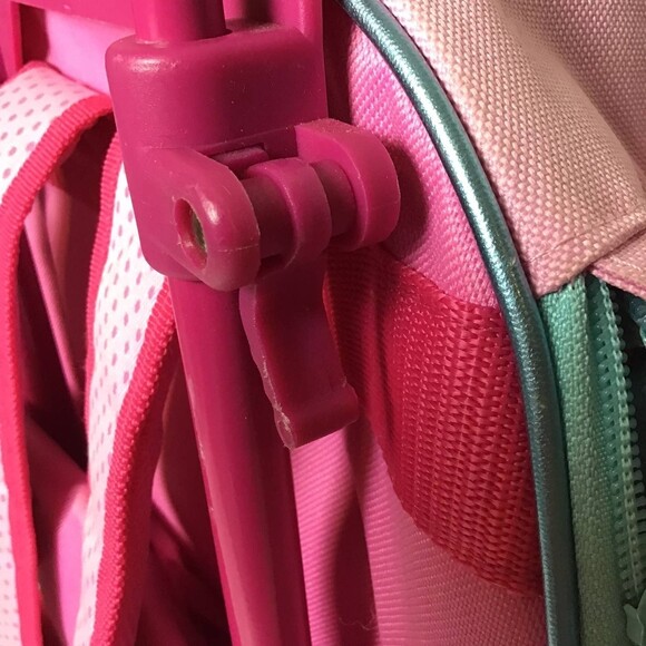 Sanrio Hello Kitty Rolling Backpack with Padded Straps and Wheel Covers - Picture 6 of 12